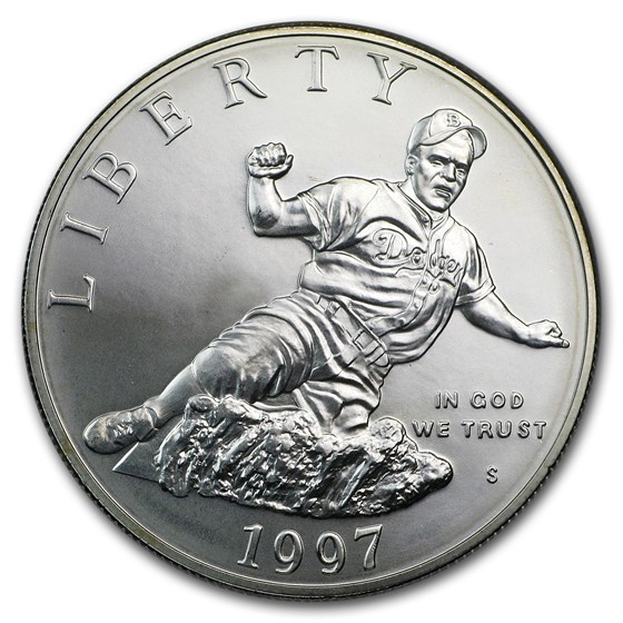 1997-S Jackie Robinson $1 Silver Commem BU (Capsule only) 1997-S Jackie Robinson $1 Silver Commem BU (Capsule only)